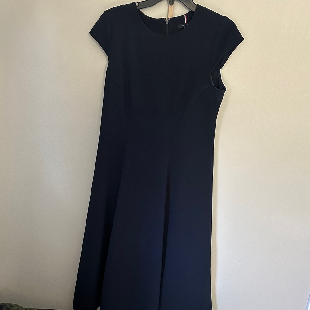 Elegant navy blue Women's Dress